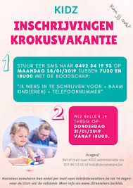 De krokusvakantie is in de jaren 70 ingevoerd, met name om de wintersportvakantie mogelijk te maken, hetgeen de naam voorjaarsvakantie wel een beetje dubieus maakt. Kinderopvang Krokusvakantie 2019 Motena