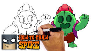 Enemies caught in the blast area. How To Draw Brawl Stars Spike Youtube