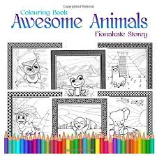 Coloring pages of animals dogs13da. Awesome Animals Colouring Book Storey Fionakate 9781702041386 Amazon Com Books