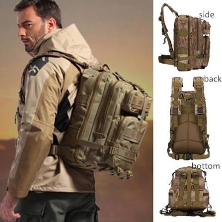 Amazon.com: YunYunStrap Mochila táctica para hombres, 30L pequeña mochila militar para exteriores, mochila militar Molle para deportes y campamentos, Camuflaje jungla, Mochilas de viaje : Deportes y Actividades al Aire Libre