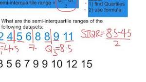 It is related to quartiles because it is the difference between the third quartile and the first. Statistics Semi Interquartile Range Youtube