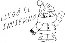Dibujos Infantiles Para Colorear Invierno