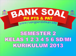 Kode file dan subjek email: Kumpulan Bank Soal Ph Pts Dan Pat Semester 2 Kelas 1 2 3 4 5 6 Sd Mi Kurikulum 2013 Ruang Pendidikan