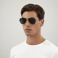 Gucci Women Gold Havana Grey Pilot BRAND NEW Sunglasses GG1163S 001