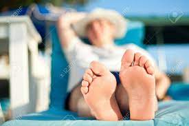Mature brunette milf wrinkled soles. Mature Woman Feet Relaxing On The Beach During Tropical Vacation Stock Photo Picture And Royalty Free Image Image 14529174
