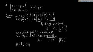 Pelajaran Soal Rumus Metode Eliminasi Wardaya College