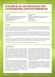 They are the missing piece satoshi found to realize digital cash. Pdf Bitcoin Co An Ontology For Categorising Cryptocurrencies