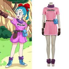 Dragon ball super bulma's primary outfit in resurrection 'f' and dragon ball super bulma as she watches vegeta fly off to find the dragon balls ordered by beerus Bulma Costume Products For Sale Ebay