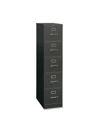 See more ideas about filing cabinet, drawers, cabinet. Hon 26 12 D Vertical 5 Drawer File Cabinet With Lock Metal Charcoal Office Depot