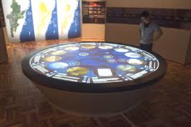 Multitouch Gesture Control Interactive Round Table Interactive Design Interactive Exhibition Interactive Table