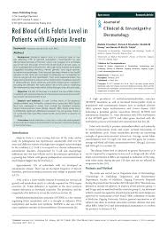 Any more than 400 mcg a day won't make your hair grow faster. Pdf Red Blood Cells Folate Level In Patients With Alopecia Areata