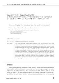 Découvrez tous les mots cachés et passez au niveau suivant. Pdf Concepts Of Event Loyalty And Destination Loyalty Based On The Example Of Sports Fans Of Poznan Half Marathon