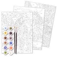 Horizon Group Wolf Eagle And Tiger Paint By Numbers Kit 3 Pack Buy Online In India At Desertcart In Productid 13589582