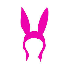 Louise without her hat (25.media.tumblr.com). Louise Bunny Ears Hat Silhouette Glossy Or Matte Vinyl Decal Louise Belcher Bob 39 S Burgers Inspired Ear Hats Louise Bunny Ears Bunny Ear