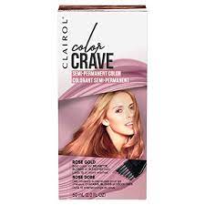 • leave color mixture on new root growth root area for 20 minutes. Amazon Com Clairol Color Crave Semi Permanent Hair Color Rose Gold Beauty
