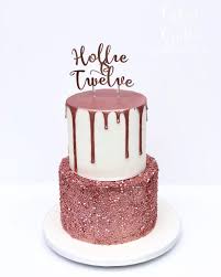 Happy 12th Birthday To My Niece Hollie Rosegoldcake Dripcake Sequins Rosegold Birthday Birthdayc 16 Birthday Cake 14th Birthday Cakes 18th Birthday Cake