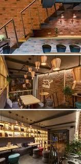 This Coffee Shop Creates A Warm Interior With The Use Of Wood And Hidden Lighting Modern Coffee Shop Coffee Shops Interior Hidden Lighting