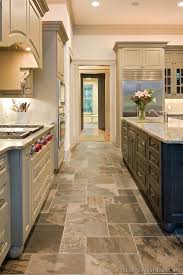 slate floor kitchen