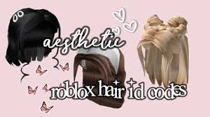 We have also includes some surprise and character ids for you. Aesthetic Roblox Hair Id Codes Youtube