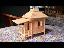 Model Making Of Modern Architectural Building 3 Youtube Popsicle Stick Crafts House Popsicle Stick Houses Popsicle House