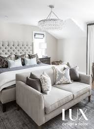 Decor In A Beautiful Transitional Lux Style Light Dark Contrast Pops Of Color Light And Airy Designed By Lux Decor Luxe Bedroom Decor Living Room Furniture