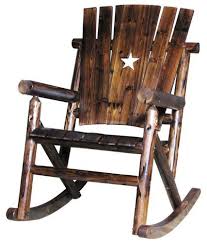 Char Log Single Rocker With Star Leigh Country Http Www Amazon Com Dp B0043jbfv2 Ref Cm Sw R Rocking Chair Porch Outdoor Rocking Chairs Patio Rocking Chairs