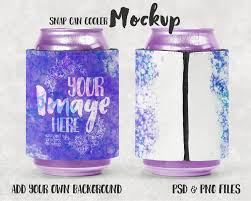 Dye Sublimation Snap Can Cooler Mockup Add Your Own Image Etsy Image Editing Apps Sublime Mockup