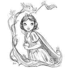 Snow White Sketch Dorota Parasol Dessins Disney Dessin Blanche Neige Dessins De Personnages Disney