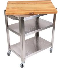 Outdoor Kitchen Cart With Wood Top In Kitchen Island Carts