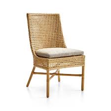 Maluku Natural Rattan Dining Side Chair Reviews Crate And Barrel Rattan Dining Chairs Side Chairs Dining Side Chairs