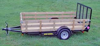 Enclosed cargo trailer with porch and ramp 5. Single Axle Flatbed Utility Trailer Johnson Trailer Co