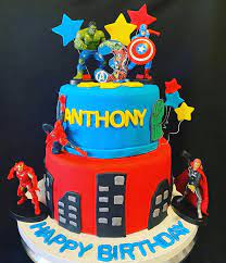 Marvel comics action cake design. Avengers Cake Design Images Avengers Birthday Cake Ideas