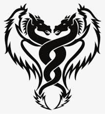 Maybe you would like to learn more about one of these? Dragon Double Art Creature Tattoo Dragons Twisted Dragon Drawing Tattoo Simple Transparent Png 589x640 Free Download On Nicepng