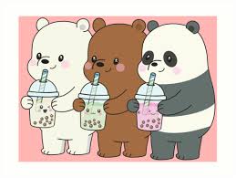 We Bare Bears Art Print By Plushism In 2021 Bear Art Bear Wallpaper Cute Bear Drawings