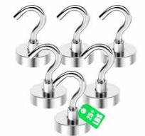 FINDMAG 6 Pack Swivel Swing Magnetic Hook 30LBS Heavy Duty Magnetic Hooks  Strong Neodymium Magnet Hook for Hanging, Perfect for Refrigerator and  Other ...