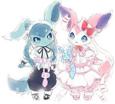 Glaceon Sylveon Pokemon Bilder Pokemon Eevee Niedliche Pokemon