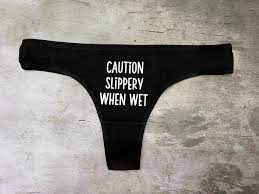 Caution Slippery When Wet Funny Underwear Bachelorette Party - Etsy