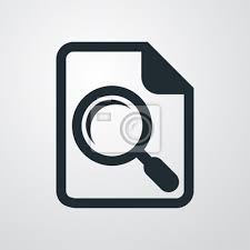 Use them for web design, mobile apps, or presentations. Icono Plano Lupa En Documento En Fondo Degradado Fototapete Fototapeten Vorschau Erkenntnis Firma Myloview De