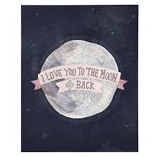 I Love You To The Moon And Back Poster I Love You To The Moon And Back Poster Decal In Wall Decals The Land Of Nod My Love Love You Me Quotes