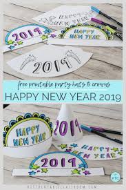 New Year S Eve Party Hats Easy New Year S Crafts For Kids The Kitchen Table Classroom New Year S Crafts New Year S Eve Activities Kids New Years Eve