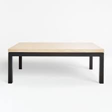 Choose fast, free store pickup, or enjoy convenient home delivery. Parsons Travertine Top Dark Steel Base 48x28 Small Rectangular Coffee Table Reviews Crate And Barrel