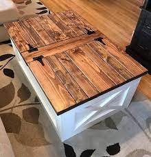 If you are drawn to this coffee table and feel the need to build it, you are in luck. Farmhouse Storage Coffee Table Free Shipping Etsy Diy Coffee Table Farmhouse Furniture Diy Furniture