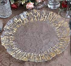 These elegant gold charger plates. Daniz Gold Flower Clear Glass Charger Plates By Mc Glass Co Ltd Daniz Gold Flower Clear Glass Charger Plates Id 1355097
