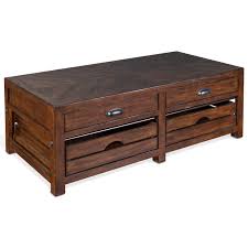 Coffee table mahogany should always look refreshing, unique and elegant, as that is where you would sit for a fresh cup of coffee and feel rejuvenated. Sunny Designs Canyon Creek Distressed Mahogany Coffee Table With Removable Crates Fashion Furniture Cocktail Coffee Tables