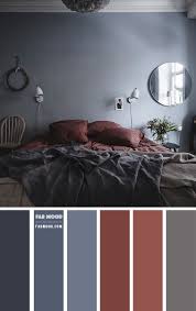 Warmer greys can be used anywhere you want to create a black and white prints and monochrome bed linen unite the soft furnishings with the decor and give. Blue Grey And Brown Red Bedroom Colour Scheme