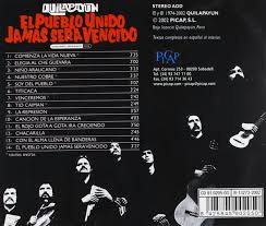kilapaˈʝun) are an instrumental and vocal folk music band from chile quilapayún originated in 1965 when julio numhauser, and the brothers julio carrasco and. El Pueblo Unido Jamas Sera Ven Quilapayun Amazon De Musik Cds Vinyl