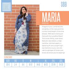 Lularoe Maria Size Chart Xl Maria Maxi Dress Guc