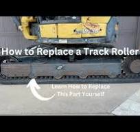 How to Replace a Track Roller on a Mini Excavator - YouTube