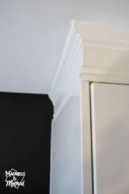 We always glue trim on instead of filling fasteners. Install Trim Above Cabinets Madness Method