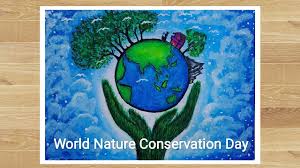 The forces and processes that produce and control these phenomena: World Nature Conservation Day Posters Drawing With Oil Pastel World Nature Conservation Day 2020 Youtube